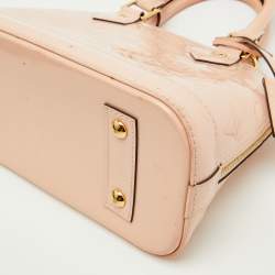 Pre Owned Louis Vuitton Rose Angelique Monogram Vernis Alma BB Bag