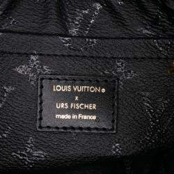 Pre Owned Louis Vuitton Black/Red Urs Fischer Monogram Tuffetage Pochette Accessoires