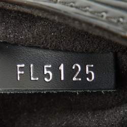 Pre Owned Louis Vuitton Black Epi Leather Chain Flower Print Twist MM Bag