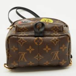 Pre Owned Louis Vuitton Monogram Canvas World Tour Palm Springs Mini Backpack
