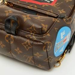 Pre Owned Louis Vuitton Monogram Canvas World Tour Palm Springs Mini Backpack