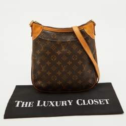 مملوكة مسبقًا حقيبة بيس مقاس بي أم لوي فويتون أوديون مونوغرام كانفاس