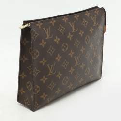 Pre Owned حقيبة صغيرة لوي فيتون 26 كانفاس مونوغرامية للوازم الشخصية 