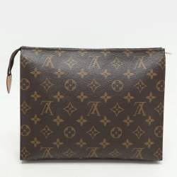 Pre Owned حقيبة صغيرة لوي فيتون 26 كانفاس مونوغرامية للوازم الشخصية 