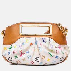 Pre Owned Louis Vuitton Brown/White Monogram Multicolore Judy PM