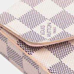 Pre Owned Louis Vuitton White Damier Azur Pochette Felicie
