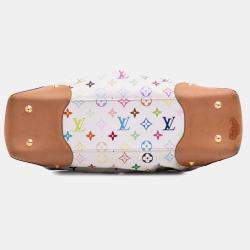 Pre Owned Louis Vuitton White Monogram Multicolore Judy GM