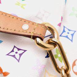 Pre Owned Louis Vuitton White Monogram Multicolore Judy GM