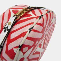 Pre Owned Louis Vuitton Boite Chapeau Souple Shoulder Bag Blanc Rouge