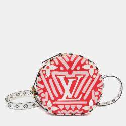 Pre Owned Louis Vuitton Boite Chapeau Souple Shoulder Bag Blanc Rouge