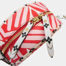 Pre Owned Louis Vuitton Boite Chapeau Souple Shoulder Bag Blanc Rouge
