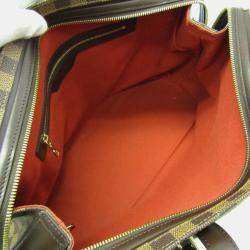 Pre Owned Louis Vuitton Damier Chelsea Shoulder Bag Ebene