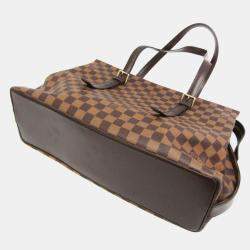 Pre Owned Louis Vuitton Damier Chelsea Shoulder Bag Ebene