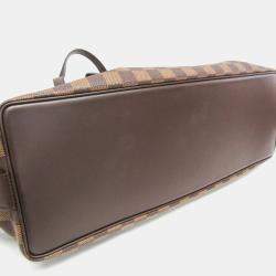 Pre Owned Louis Vuitton Damier Chelsea Shoulder Bag Ebene