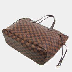 Pre Owned Louis Vuitton Damier Neverfull MM Tote Bag Ebene
