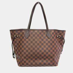 Pre Owned Louis Vuitton Damier Neverfull MM Tote Bag Ebene