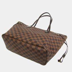 Pre Owned Louis Vuitton Damier Neverfull MM Tote Bag Ebene
