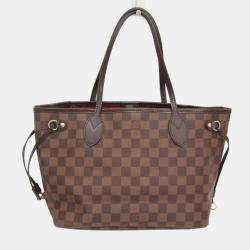 Pre Owned Louis Vuitton Damier Neverfull PM Tote Bag Ebene