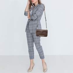Pre Owned Louis Vuitton Damier Ebene Canvas Hoxton PM Bag