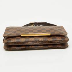 Pre Owned Louis Vuitton Damier Ebene Canvas Hoxton PM Bag
