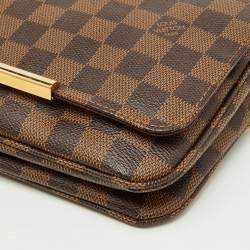 Pre Owned Louis Vuitton Damier Ebene Canvas Hoxton PM Bag