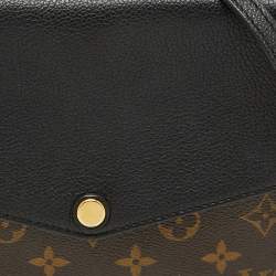 Pre Owned Louis Vuitton Black Monogram Canvas and Leather Twinset Bag