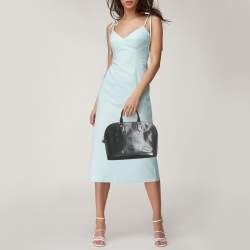 Pre Owned Louis Vuitton Black Epi Leather Alma PM Bag