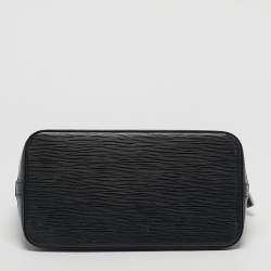 Pre Owned Louis Vuitton Black Epi Leather Alma PM Bag