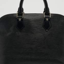 Pre Owned Louis Vuitton Black Epi Leather Alma PM Bag