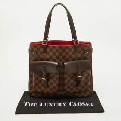 Pre Owned Louis Vuitton Damier Ebene Canvas Uzes Tote
