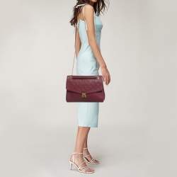 Pre Owned Louis Vuitton Aurore Monogram Empreinte Leather Saint Germain MM Bag