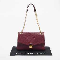 Pre Owned Louis Vuitton Aurore Monogram Empreinte Leather Saint Germain MM Bag