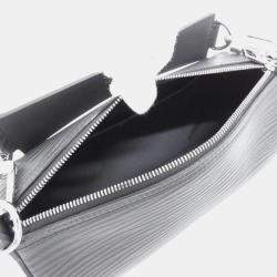 Pre Owned Louis Vuitton Soft Polochon PM Black Epi Leather Shoulder Bag