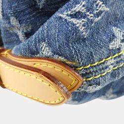 مملوكة مسبقًا حقيبة كتف لوي فيتون نيو كابي مونوغرام دينيم حجم متوسط