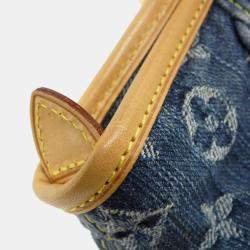 مملوكة مسبقًا حقيبة كتف لوي فيتون نيو كابي مونوغرام دينيم حجم متوسط