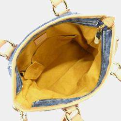 مملوكة مسبقًا حقيبة كتف لوي فيتون نيو كابي مونوغرام دينيم حجم متوسط