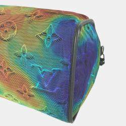 Pre Owned Louis Vuitton Keepall Bandouliere 50 Multicolor/Gray Monogram Leather and Nylon Travel Bag