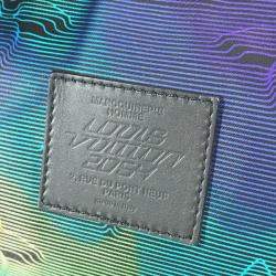 Pre Owned Louis Vuitton Keepall Bandouliere 50 Multicolor/Gray Monogram Leather and Nylon Travel Bag