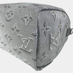 Pre Owned Louis Vuitton Keepall Bandouliere 50 Multicolor/Gray Monogram Leather and Nylon Travel Bag