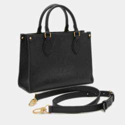 Pre Owned Louis Vuitton OnTheGo PM Black Monogram Empreinte Leather Shoulder Bag