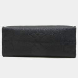 Pre Owned Louis Vuitton OnTheGo PM Black Monogram Empreinte Leather Shoulder Bag