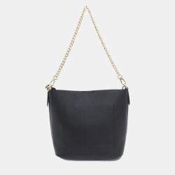 Pre Owned Louis Vuitton Rock & Walk Black Leather Shoulder Bag