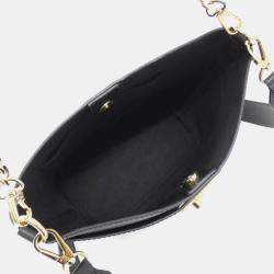 Pre Owned Louis Vuitton Rock & Walk Black Leather Shoulder Bag