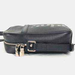 مملوكة مسبقًا حقيبة لويس فيتون إبي سوبريم كولابوراشن دانوب كتف جلد أسود