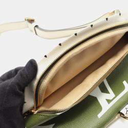 Pre Owned Louis Vuitton Bumbag Mm Monogram Giant Waist Bag Body Coated Canvas Leather Khaki Beige Multicolor