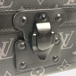 Pre Owned Louis Vuitton Trunk Black Monogram Eclipse Canvas Crossbody Bag