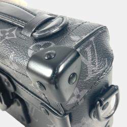 Pre Owned Louis Vuitton Trunk Black Monogram Eclipse Canvas Crossbody Bag