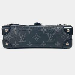 Pre Owned Louis Vuitton Trunk Black Monogram Eclipse Canvas Crossbody Bag