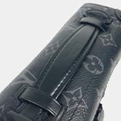 Pre Owned Louis Vuitton Trunk Black Monogram Eclipse Canvas Crossbody Bag