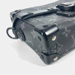 Pre Owned Louis Vuitton Trunk Black Monogram Eclipse Canvas Crossbody Bag